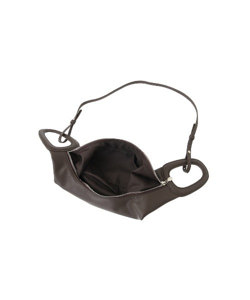 MANOF(マノフ)の「HANDLE MOON BAG(ハンドバッグ・レディース・ブラウン/ブラック・FREE)」の11枚目の写真