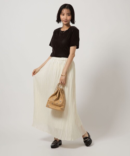 ワッシャー プリーツ スカート
