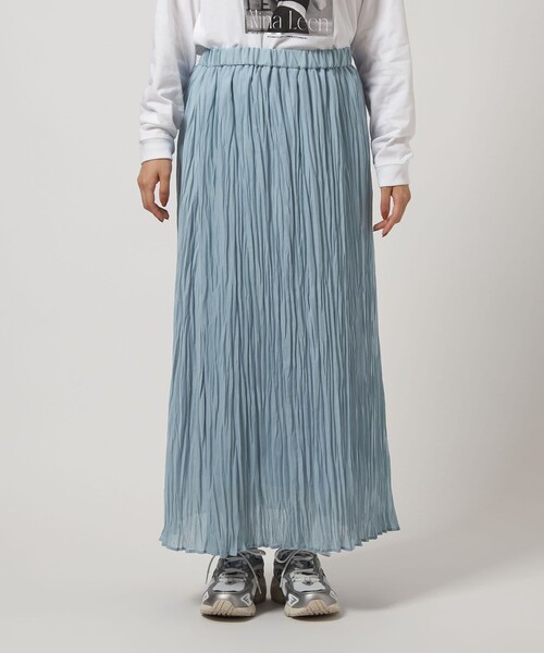 ワッシャー プリーツ スカート