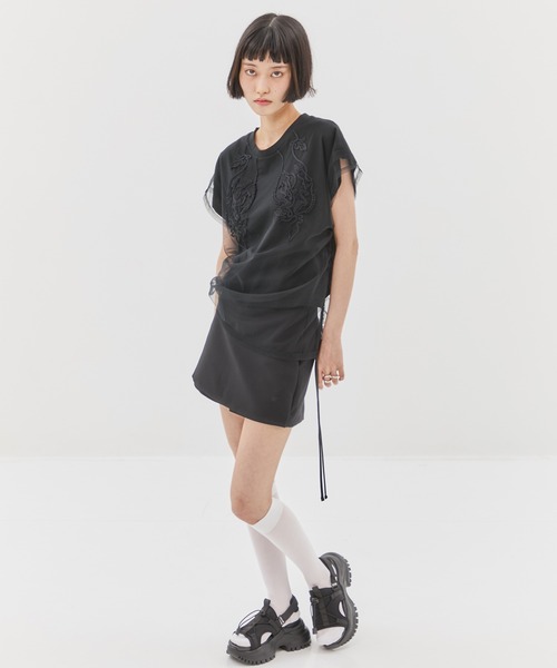 STUDIOUS（ステュディオス）の「【STUDIOUS/ステュディオス】《走れる8㎝ソール》Sneaker Sole Sandals/スニーカーソールサンダル/スポサン/厚底サンダル（サンダル・レディース・ブラック・1/2）」の5枚目の写真