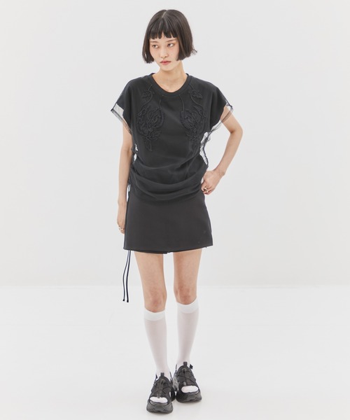 STUDIOUS（ステュディオス）の「【STUDIOUS/ステュディオス】《走れる8㎝ソール》Sneaker Sole Sandals/スニーカーソールサンダル/スポサン/厚底サンダル（サンダル・レディース・ブラック・1/2）」の2枚目の写真