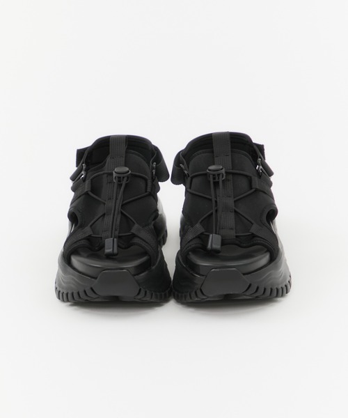 STUDIOUS（ステュディオス）の「【STUDIOUS/ステュディオス】《走れる8㎝ソール》Sneaker Sole Sandals/スニーカーソールサンダル/スポサン/厚底サンダル（サンダル・レディース・ブラック・1/2）」の21枚目の写真