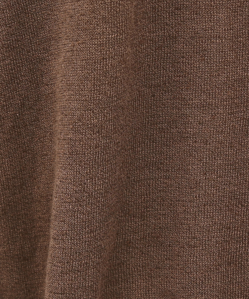 DESIGNWORKS（デザインワークス）の「Li/Cロングスリーブプルオーバー（ニット/セーター・レディース・ブラウン/ブラック・38）」の9枚目の写真