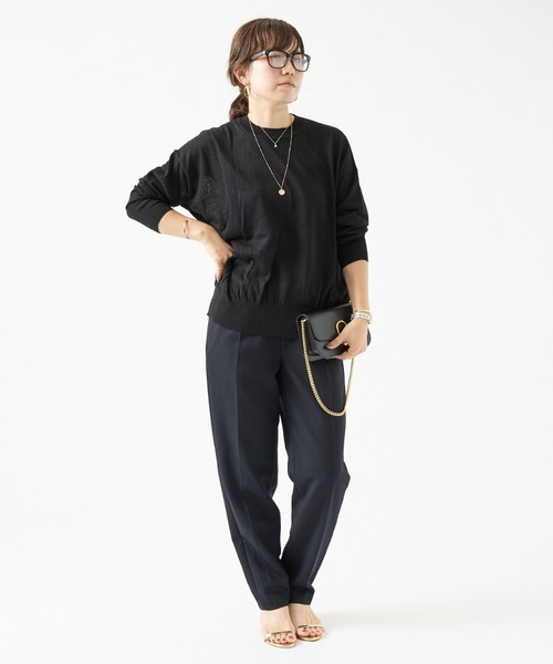 レア！CELERI ロングスリーブ　プルオーバー　タグ付き新品 セール】Li/Cロングスリーブプルオーバー（ニット/セーター