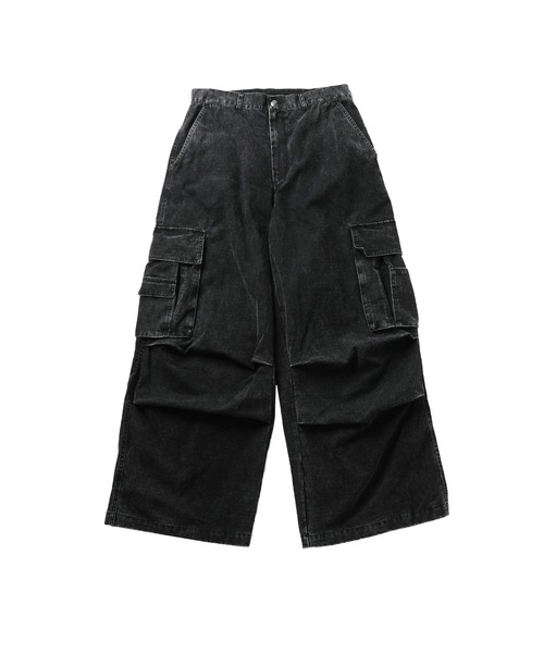 MSG（エムエスジー）の「リップストップウォッシュカーゴパンツ（カーゴパンツ・メンズ・ブラック/ライトグレー/ピンク/チャコール・S/M/L/XL）」の5枚目の写真