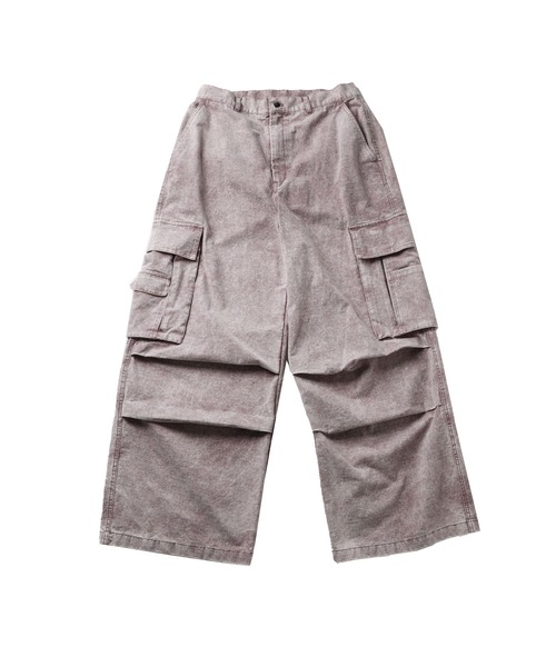 MSG（エムエスジー）の「リップストップウォッシュカーゴパンツ（カーゴパンツ・メンズ・ブラック/ライトグレー/ピンク/チャコール・S/M/L/XL）」の8枚目の写真