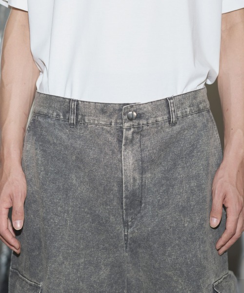 MSG（エムエスジー）の「リップストップウォッシュカーゴパンツ（カーゴパンツ・メンズ・ブラック/ライトグレー/ピンク/チャコール・S/M/L/XL）」の9枚目の写真