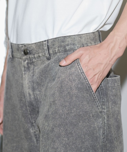 MSG（エムエスジー）の「リップストップウォッシュカーゴパンツ（カーゴパンツ・メンズ・ブラック/ライトグレー/ピンク/チャコール・S/M/L/XL）」の10枚目の写真