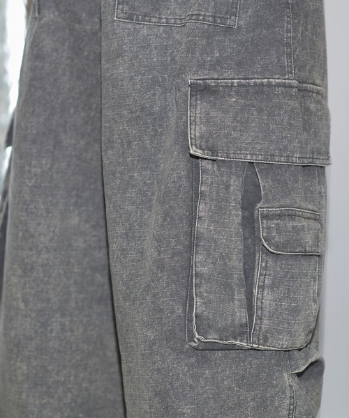 MSG（エムエスジー）の「リップストップウォッシュカーゴパンツ（カーゴパンツ・メンズ・ブラック/ライトグレー/ピンク/チャコール・S/M/L/XL）」の12枚目の写真