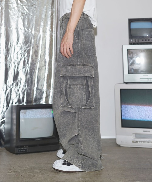 MSG（エムエスジー）の「リップストップウォッシュカーゴパンツ（カーゴパンツ・メンズ・ブラック/ライトグレー/ピンク/チャコール・S/M/L/XL）」の16枚目の写真