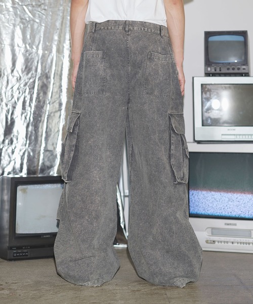 MSG（エムエスジー）の「リップストップウォッシュカーゴパンツ（カーゴパンツ・メンズ・ブラック/ライトグレー/ピンク/チャコール・S/M/L/XL）」の17枚目の写真