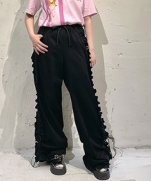 【MILK】ひざ丈パンツ　リボンパンツ ラインリボンシャカパンツ（フルレングスパンツ） | PINK-latte