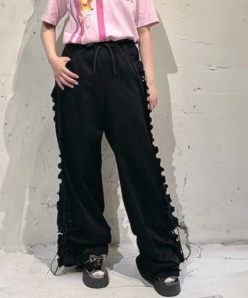 MILK ミルク Hip Ribbon PANTS ブラック 2025AW Hip Ribbon パンツ（その他パンツ）｜MILK（ミルク）の