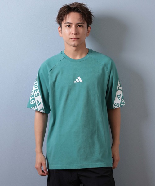 adidas/アディダス 半袖Tシャツ ブランドロゴ TQ617（Tシャツ