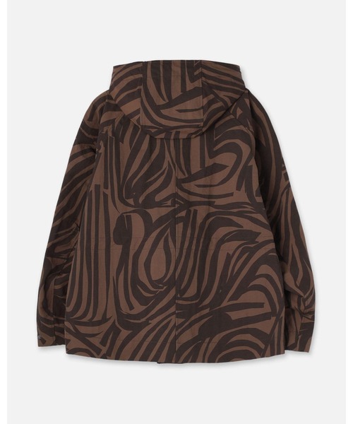 marimekko（マリメッコ）の「Musteet Jokuraita / coat（ナイロンジャケット・レディース・モカ・X-SMALL/SMALL/MEDIUM）」の6枚目の写真