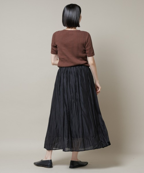 NANO universe（ナノユニバース）の「クリンクルシアースカート（スカート・レディース・ブラック/グレー系その他4/ブルー・FREE）」の17枚目の写真