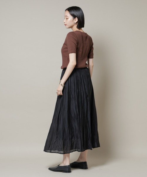 NANO universe（ナノユニバース）の「クリンクルシアースカート（スカート・レディース・ブラック/グレー系その他4/ブルー・FREE）」の18枚目の写真