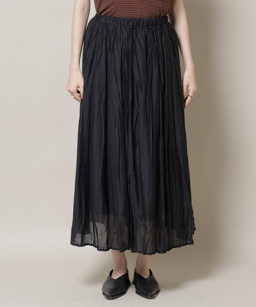 NANO universe（ナノユニバース）の「クリンクルシアースカート（スカート・レディース・ブラック/グレー系その他4/ブルー・FREE）」の21枚目の写真