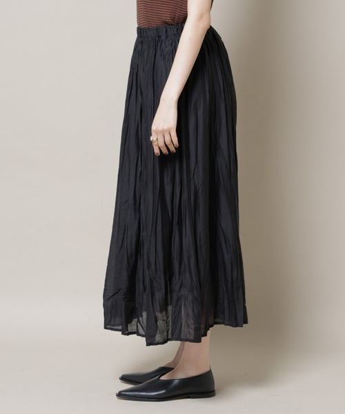 NANO universe（ナノユニバース）の「クリンクルシアースカート（スカート・レディース・ブラック/グレー系その他4/ブルー・FREE）」の22枚目の写真