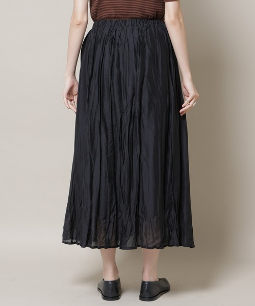 NANO universe（ナノユニバース）の「クリンクルシアースカート（スカート・レディース・ブラック/グレー系その他4/ブルー・FREE）」の11枚目の写真