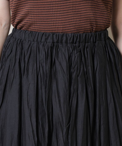 NANO universe（ナノユニバース）の「クリンクルシアースカート（スカート・レディース・ブラック/グレー系その他4/ブルー・FREE）」の12枚目の写真