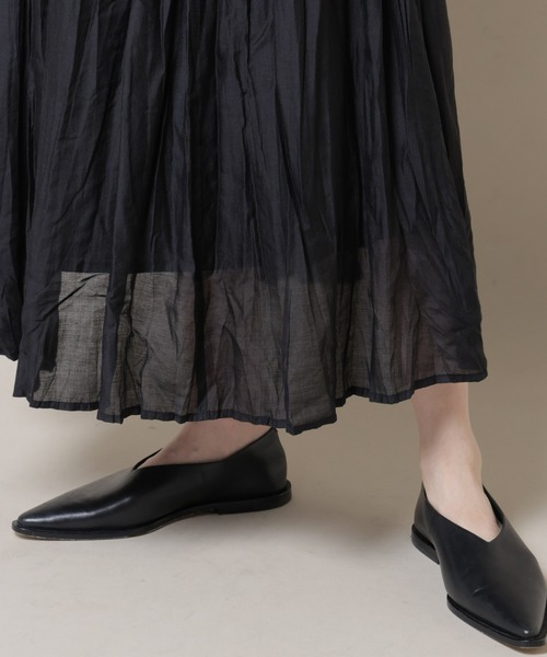 NANO universe（ナノユニバース）の「クリンクルシアースカート（スカート・レディース・ブラック/グレー系その他4/ブルー・FREE）」の13枚目の写真