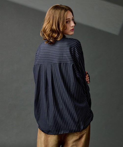 タンブラーストライプ3WAYシャツRuru☆プロフ必読さん タンブラーストライプ3WAYシャツRuru☆プロフ必読さん NOLLEY'S