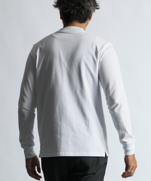 The DUFFER of ST.GEORGE(ザダファーオブセントジョージ)の「ACROCLEAR SHIELD NECK HENLEY TEE:消臭機能『アクロクリア』シールドネック ヘンリーロンTEE(Tシャツ/カットソー・メンズ・ホワイト・X-LARGE/LARGE/MEDIUM/SMALL)」の8枚目の写真
