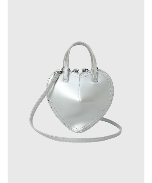 EIMY ISTOIRE（エイミーイストワール）の「ハートミニショルダーバッグ（ショルダーバッグ・レディース・レッド/シルバー/ブラック・F）」の13枚目の写真