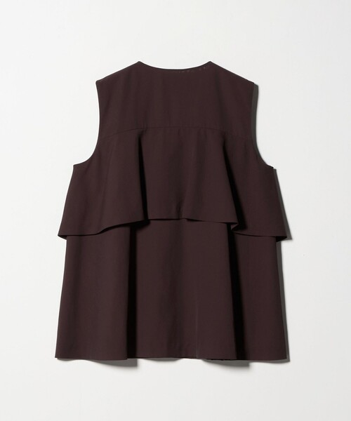 UNITED ARROWS（ユナイテッドアローズ）の「シアー バックフレア ベスト ‐ウォッシャブル‐（ベスト・レディース・ダークブラウン/ベージュ/ネイビー・38/36）」の19枚目の写真