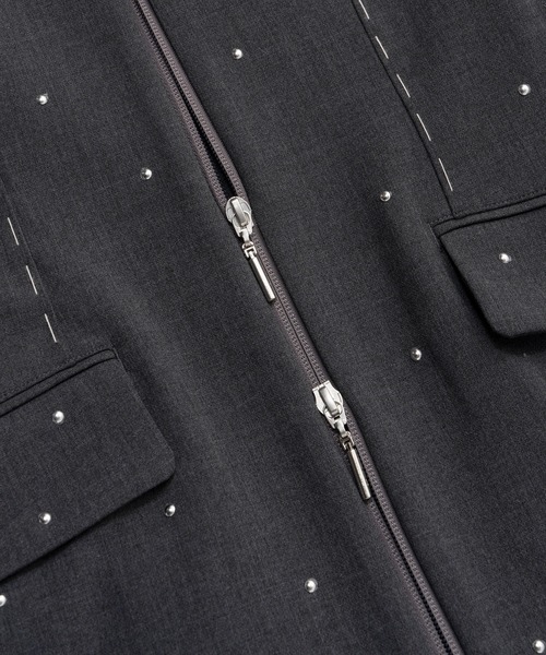 MAISON SPECIAL（メゾンスペシャル）の「Studs Hour Glass Worsted Zip