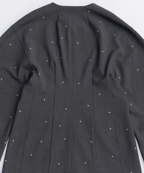 ジャケット・アウター 198club Double Zip Studs Blouson XL Studs Hour Glass Worsted Zip Jacket