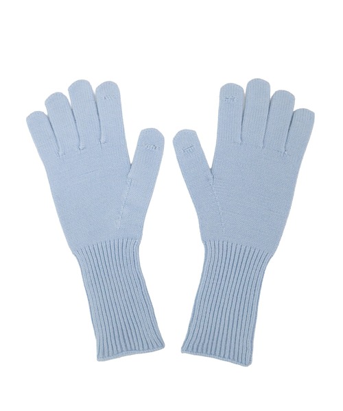 カラーニット手袋 / ギフト クリスマス 贈り物 赤 レッド ブラック