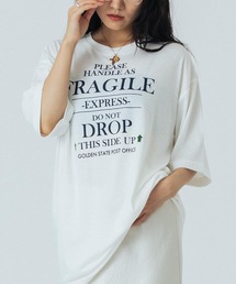 ROSE BUD ローズバッド　切替え　デザイン　Tシャツ ROSE BUD tシャツ 「WEB・一部店舗限定」フロントロゴTシャツ