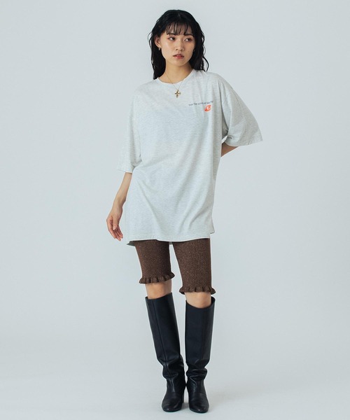 ROSE BUD(ローズバッド)の「(CREOLME)LOGO H/S TEE(Tシャツ/カットソー・レディース・グレー/ブラック/ホワイト・ONE SIZE)」の20枚目の写真