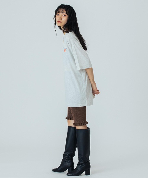 ROSE BUD(ローズバッド)の「(CREOLME)LOGO H/S TEE(Tシャツ/カットソー・レディース・グレー/ブラック/ホワイト・ONE SIZE)」の21枚目の写真