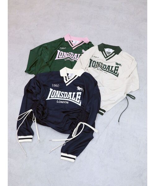 jouetie（ジュエティ）の「【LONSDALE×jouetie】ロゴユニフォームトップス（Tシャツ/カットソー・レディース・アイボリー/グリーン/ネイビー・MEDIUM）」の20枚目の写真
