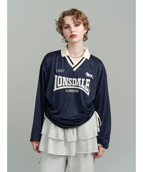 jouetie（ジュエティ）の「【LONSDALE×jouetie】ロゴユニフォームトップス（Tシャツ/カットソー・レディース・アイボリー/グリーン/ネイビー・MEDIUM）」の22枚目の写真