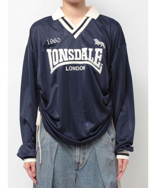 jouetie（ジュエティ）の「【LONSDALE×jouetie】ロゴユニフォームトップス（Tシャツ/カットソー・レディース・アイボリー/グリーン/ネイビー・MEDIUM）」の6枚目の写真