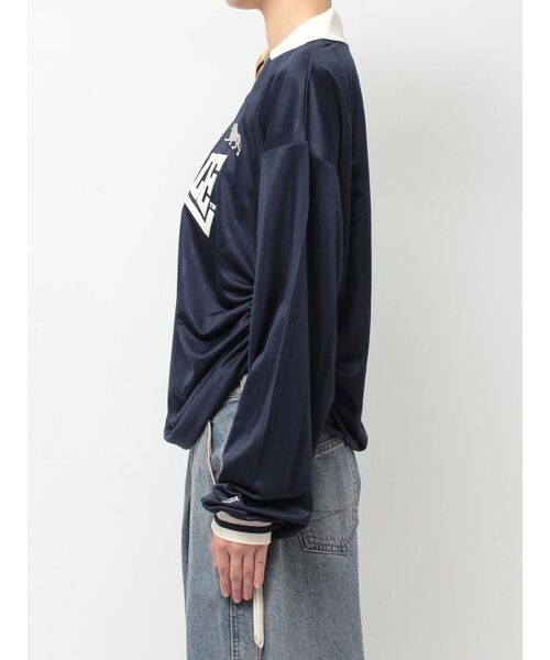 jouetie（ジュエティ）の「【LONSDALE×jouetie】ロゴユニフォームトップス（Tシャツ/カットソー・レディース・アイボリー/グリーン/ネイビー・MEDIUM）」の7枚目の写真