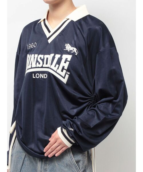 jouetie（ジュエティ）の「【LONSDALE×jouetie】ロゴユニフォームトップス（Tシャツ/カットソー・レディース・アイボリー/グリーン/ネイビー・MEDIUM）」の10枚目の写真