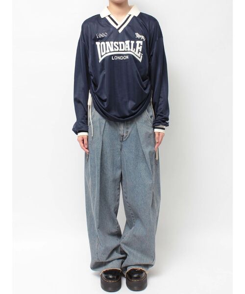 jouetie（ジュエティ）の「【LONSDALE×jouetie】ロゴユニフォームトップス（Tシャツ/カットソー・レディース・アイボリー/グリーン/ネイビー・MEDIUM）」の13枚目の写真