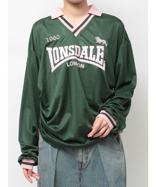 jouetie（ジュエティ）の「【LONSDALE×jouetie】ロゴユニフォームトップス（Tシャツ/カットソー・レディース・アイボリー/グリーン/ネイビー・MEDIUM）」の18枚目の写真