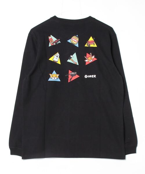 CHUMS(チャムス)の「【CHUMS】かせきさいだぁ アラカルト2 Brushed L/S T(Tシャツ/カットソー・メンズ・ブラック/ホワイト・LARGE/MEDIUM/X-LARGE)」の3枚目の写真