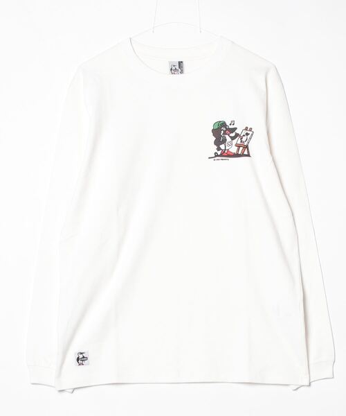 CHUMS(チャムス)の「【CHUMS】かせきさいだぁ アラカルト2 Brushed L/S T(Tシャツ/カットソー・メンズ・ブラック/ホワイト・LARGE/MEDIUM/X-LARGE)」の10枚目の写真
