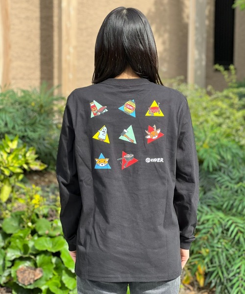 CHUMS(チャムス)の「【CHUMS】かせきさいだぁ アラカルト2 Brushed L/S T(Tシャツ/カットソー・メンズ・ブラック/ホワイト・LARGE/MEDIUM/X-LARGE)」の7枚目の写真
