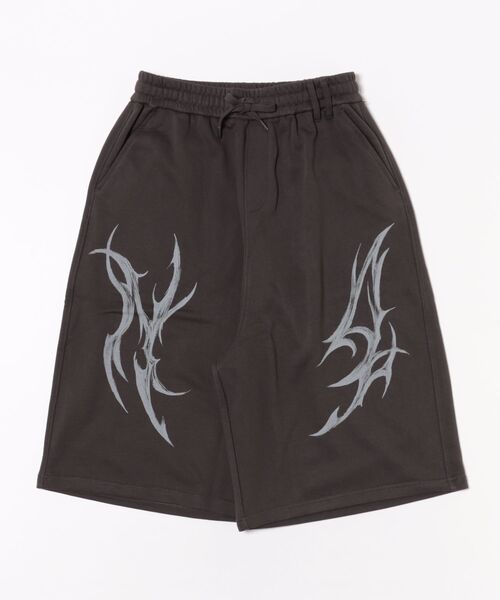 NOT4NERD(ノットフォーナード)の「NOT4NERD/ノットフォーナード/Tribal Bermuda Sweat Shorts(スウェットパンツ・メンズ・チャコールグレー/カーキ・M/L)」の17枚目の写真