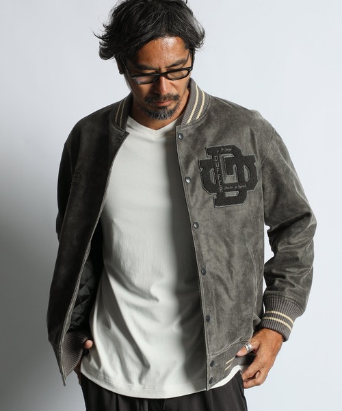 The DUFFER of ST.GEORGE(U_t@[IuZgW[W)́yWEBACezFAKE SUEDE VARSITY JACKETFtFCNXEF[h o[VeBWPbg X^W(X^W)