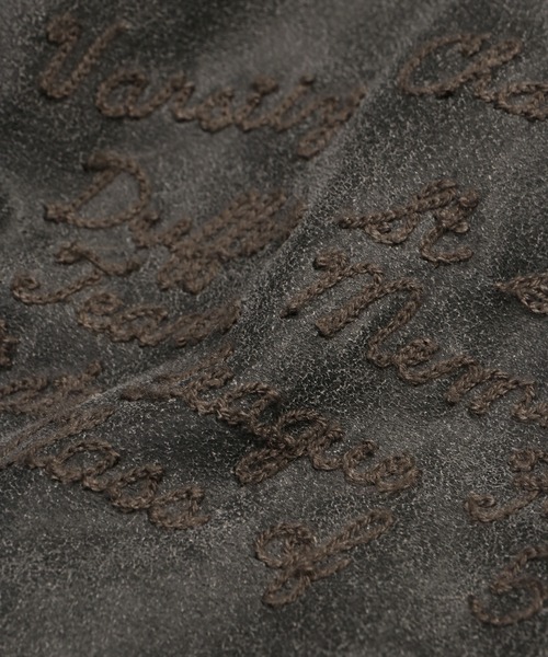 The DUFFER of ST.GEORGE（ザダファーオブセントジョージ）の「【WEB限定アイテム】FAKE SUEDE VARSITY JACKET：フェイクスウェード バーシティジャケット スタジャン（スタジャン・メンズ・グレー・X-LARGE/LARGE/MEDIUM/SMALL）」の11枚目の写真