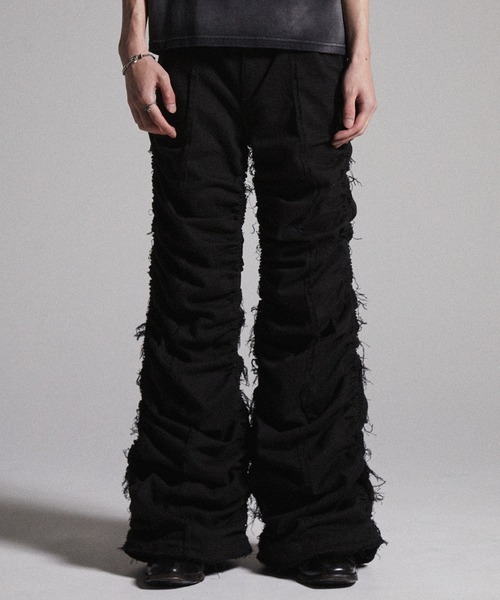 GRANCY(OV[)́yGRANCYzShirred Damage design Cotton Pants / V[O_[WfUCRbgpc(J[Spc)